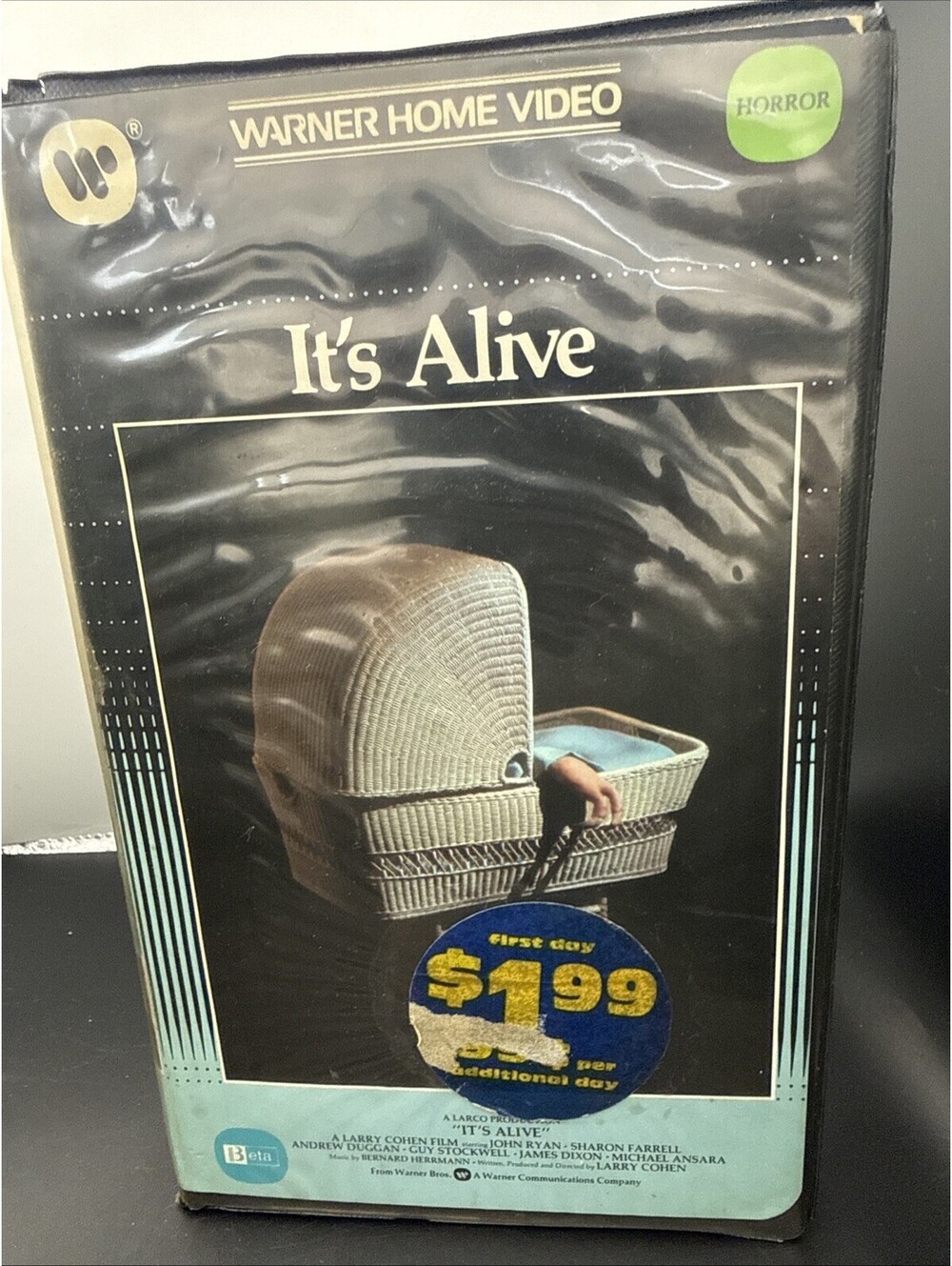 IT’s ALIVE (1974) BETA Betamax Tape-HORROR/SciFi-Warner Home Video-Larry Cohen